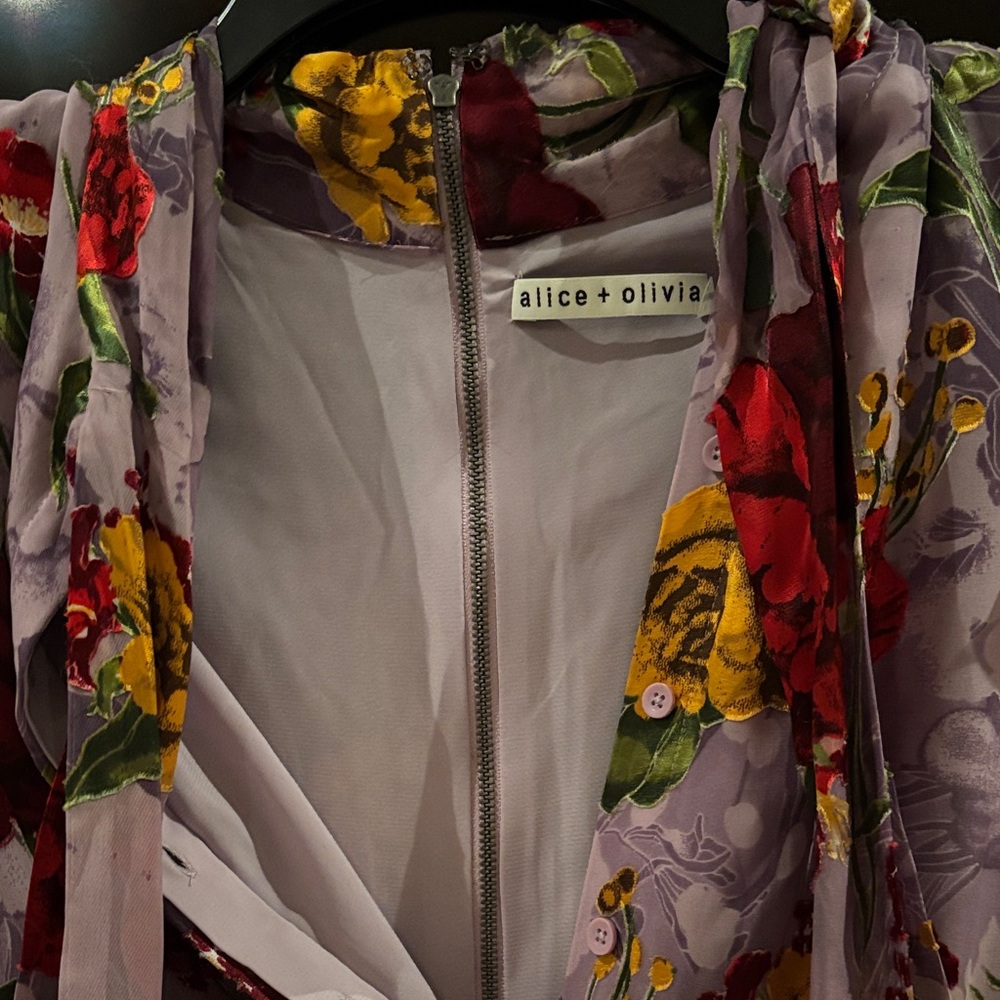 Alice + Olivia Multicolor Floral short dress